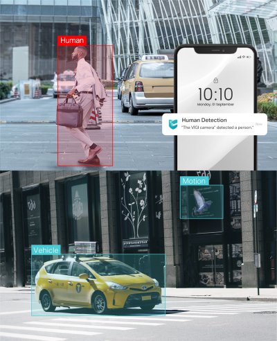 TP Link VIGI C340-W 4mp 4mm Mic Full Color WiFi Outdoor Network Camera กล้องวงจรปิด