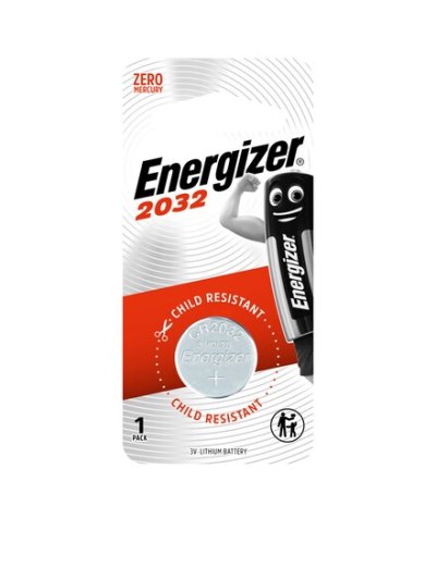 ถ่านกระดุม Energizer Lithium battery 3V รุ่น CR2032 (DL2032) แท้ศูนย์