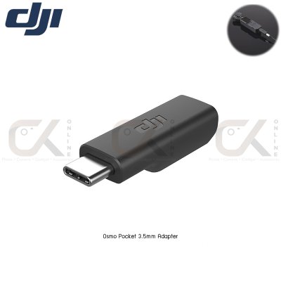 DJI Osmo Pocket 3.5mm Microphone Adapter อะแดปเตอร์ DJI Osmo Pocket 3.5mm Microphone Adapter อะแดปเตอร์