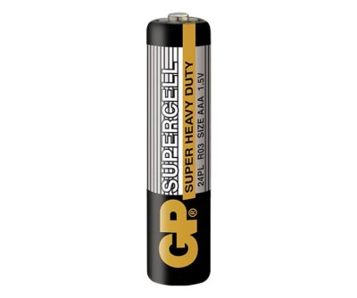 GP Supercell Carbon Zinc ถ่าน AAA LR03 1.5V GP24PLSIS-IS4 ถ่านรีโมท ถ่านไฟฉาย ถ่านนาฬิกา และถ่านของเล่น