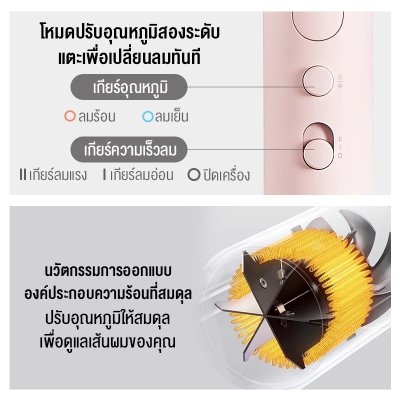 Xiaomi Compact Hair Dryer H101 ไดร์เป่าผมขนาดพกพา Xiaomi Compact Hair Dryer H101 ไดร์เป่าผมขนาดพกพา
