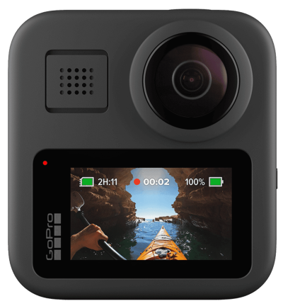 GOPRO MAX ACTION CAMARA 360° วีดีโอชัด 5K บันทึกภาพและเสียงรอบทิศทาง พร้อมระบบกันสั่น (แท้)