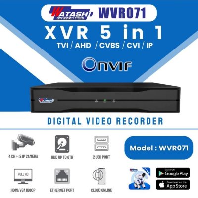 Watashi WVR071 XVR 4Ch 5M-N Digital Video Recorder เครื่องบันทึกกล้องวงจรปิด