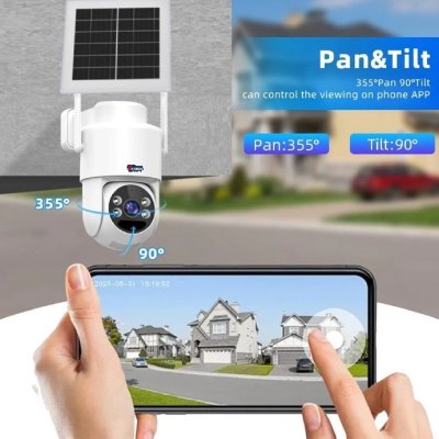 Watashi S49 Solar Power PTZ Camera กล้องวงจรปิดโซลาร์เซลล์