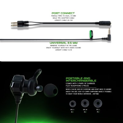 EGA Type E4 Gaming Earphone หูฟัง เกมมิ่ง