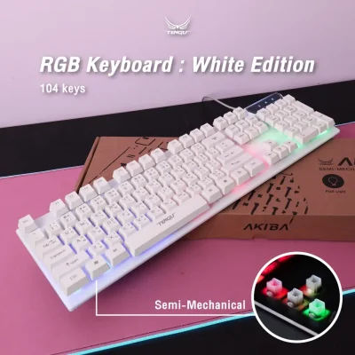 AKIBA RGB (Semi-Mechanical) Gaming Keyboard 100%