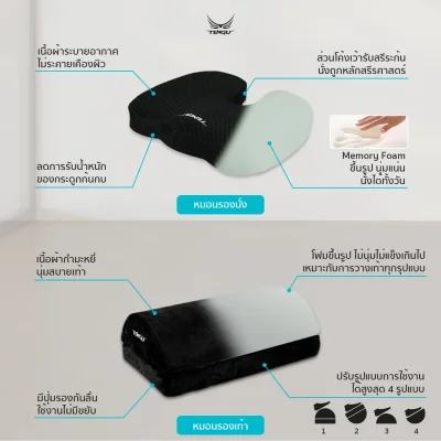 Tengu Set อุปกรณ์เพื่อสุขภาพ สัมผัสนุ่มแบบ Ergonomic