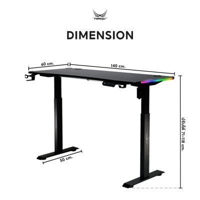 Tengu โต๊ะเกมมิ่งรุ่น Kenshin gaming desk