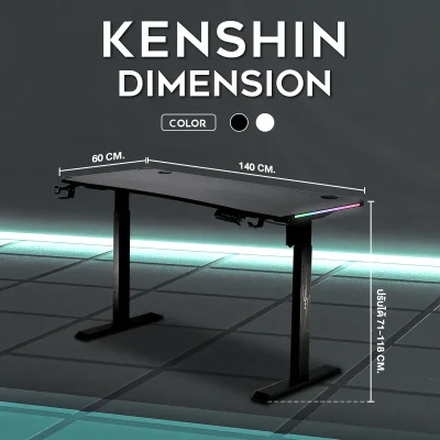 Tengu โต๊ะเกมมิ่งรุ่น Kenshin gaming desk