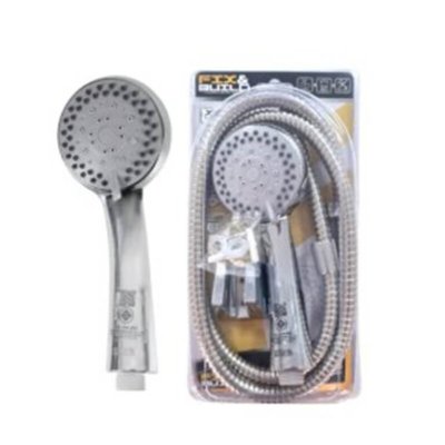 ฝักบัว SR/037 FIX&BUILD โครเมี่ยม+ ปรับ5ระดับ