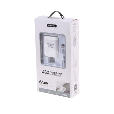 Adapter+USB Super Fast Kit CHARGER SENDEM C17 IP WHITE