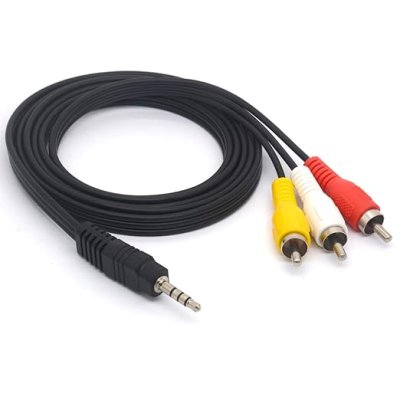 Cable DC3.5Male to 3 RCA Y/R/W