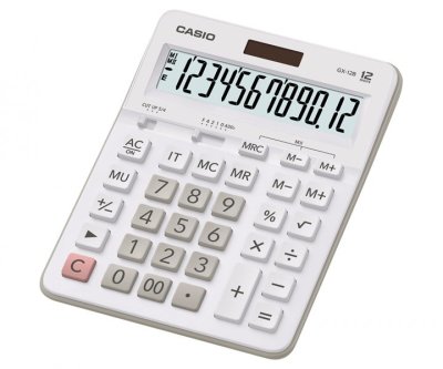 Casio เครื่องคิดเลข(ขาว) ขนาดกว้าง 159 มม. สูง 207.5 มม.