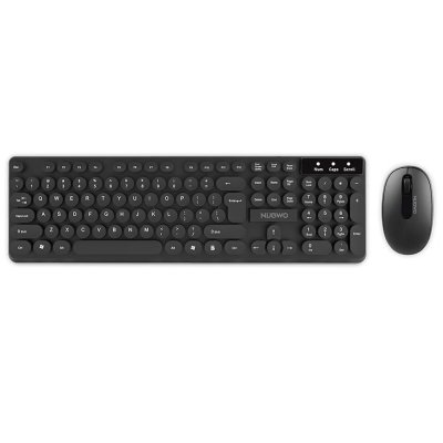 NUBWO WIRELESS KEYBOARD AND MOUSE COMDO SET NKM636 BLACK