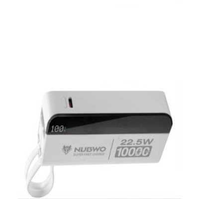Nubwo Powerbank 10000 MAH PB-100 NBL012 White