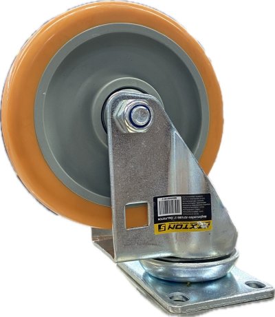 ล้อยูริเทนเหลือง A21UBB 5'' เป็น L/FIXTON+
