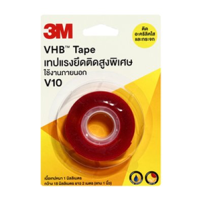 #V10 VHB 18 MMx2M BLISTER PACK12RT/CTN