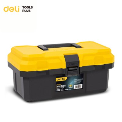 กล่องเครื่องมือ 12" 300*160*130MM DL6211 สีเหลืองดำ DELI+ กล่องเครื่องมือ 12" 300*160*130MM DL6211 สีเหลืองดำ DELI+