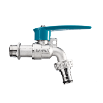 ก๊อกบอลสนามล็อคกุญแจ 1/2"SANWA