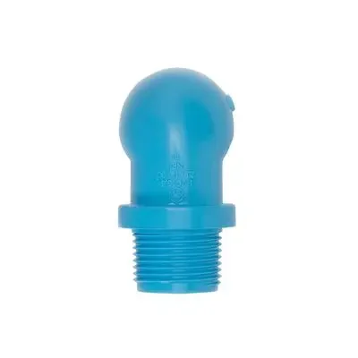 ข้องอPVC90องศาหนาเกลียวนอก1" มอก.