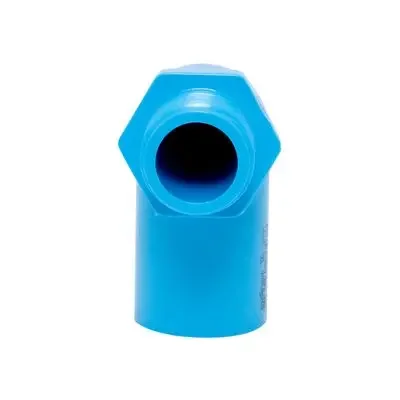ข้องอPVC90องศาหนาเกลียวนอก3/4" มอก.