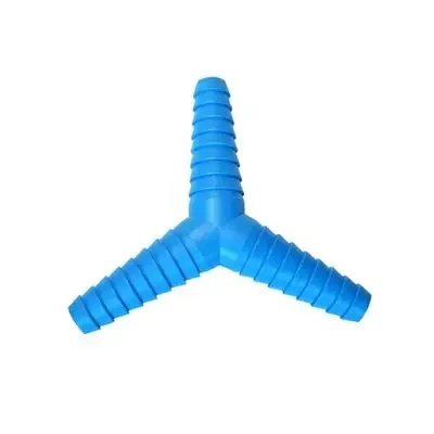 ข้อต่อสายยาง 3ทาง สวมเร็ว 1/2x5/8x3/4 นิ้ว รุ่น 512 สีฟ้า