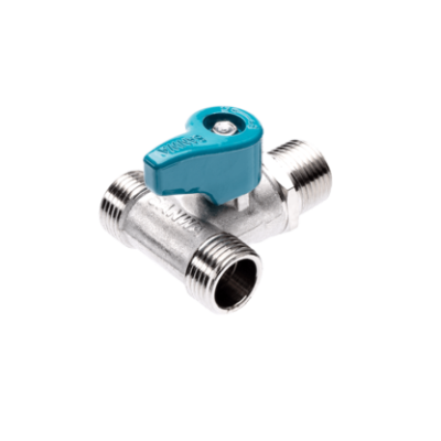 บอลวาล์วมินิ 3 ทาง 1/2" มม SANWA
