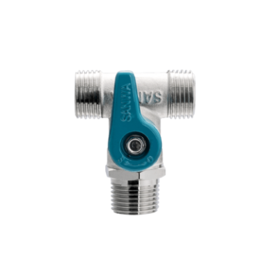 บอลวาล์วมินิ 3 ทาง 1/2" มม SANWA