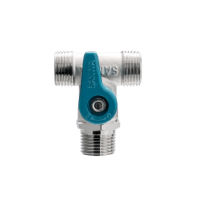 บอลวาล์วมินิ 3 ทาง 1/2" มม SANWA บอลวาล์วมินิ 3 ทาง 1/2" มม SANWA