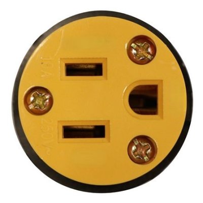 ปลั๊กยางตัวเมีย 3 ขา 15A 125V สีเหลือง