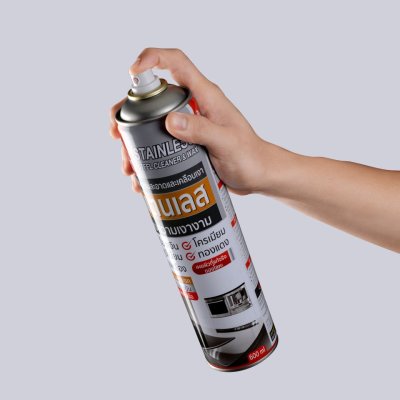 สเปรย์ทำความสะอาดเคลือบเงาสแตนเลส 600ml SUMO