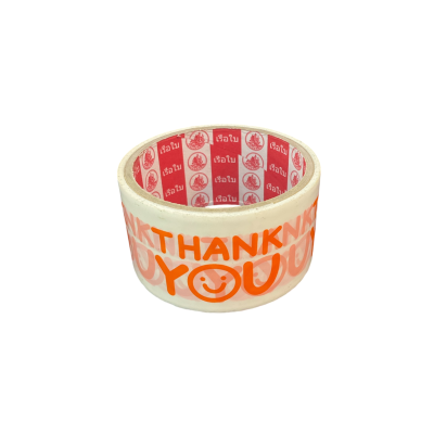 เทปOPP2 นิ้ว THANKYOUN สีขาวส้ม