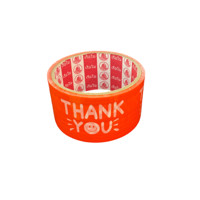 เทปOPP2นิ้ว THANKYOU สีส้ม