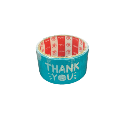 เทปOPP2นิ้ว THANK YOU  สีฟ้า