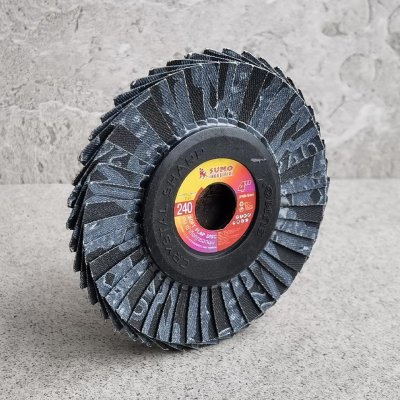 ใบเจียรผ้าทรายซ้อน 4”  หลังอ่อน