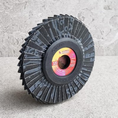 ใบเจียรผ้าทรายซ้อน 4”  หลังอ่อน