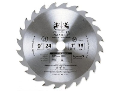 ใบเลื่อยวงเดือน size : 9"x24T MAXICUT Procut