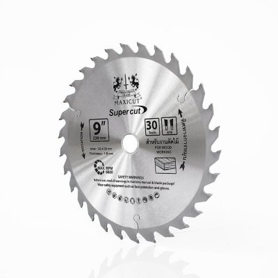 ใบเลื่อยวงเดือน size : 9”x30T MAXICUT Super cut