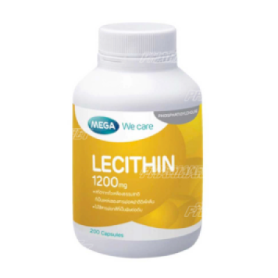 Mega we care lecithin 1200mg เมก้า วีแคร์ เลซิติน 200เม็ด