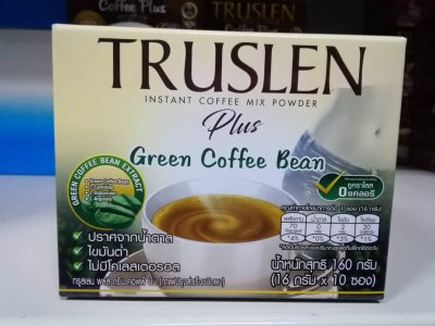 Truslen plus green coffee bean (10ซอง/กล่อง) ทรูสเลน คอฟฟี่ บีน