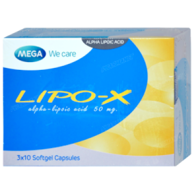 Mega we care lipo-x 30 แคปซูล เมก้า วีแคร์ ไลโป-เอ็กซ์