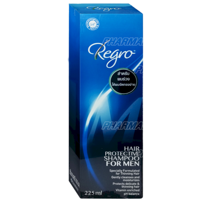 Regro shampoo for men 225มล รีโกร แชมพูสำหรับผู้ชาย