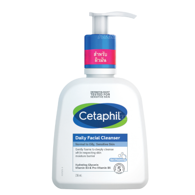 Cetaphil Daily Facial Cleanser 236 ml เซตาฟิล เดย์ลี่ เฟเชียล คลีนเซอร์ สำหรับผิวมัน ผิวผสมหรือผิวที่เป็นสิวง่าย