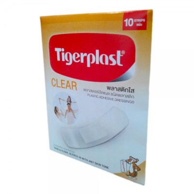 Tigerplast ไทเกอร์พล๊าส พลาสเตอร์ปิดแผล ชนิดพลาสติกใส