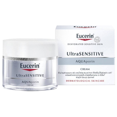 Eucerin ultrasensitive aquaporin cream 50 มล ยูเซอริน อัลตร้าเซ็นซิทีฟ อควาพอริน ครีม