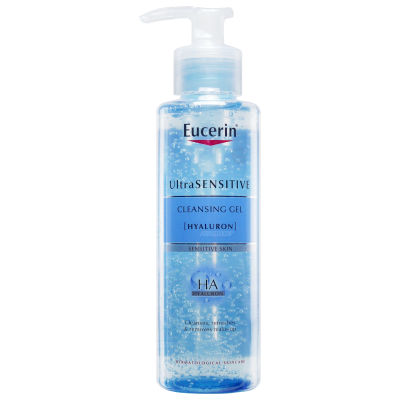 Eucerin ultrasensitive hyaluron cleansing gel (pack2) 200 มล ยูเซอริน อัลตร้าเซนซิทีฟ ไฮยาลูรอน คลีนซิ่งเจล (ราคาพิเศษไม่หุ้มพลาสติก)