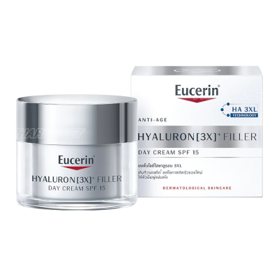 Eucerin hyaluron [3x] filler day cream spf15 50 มล ยูเซอริน ไฮยาลูรอน 3เอ็กซ์ เดย์ ครีม