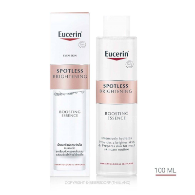 Eucerin spotless brightening boosting essence 100 มล ยูเซอริน สปอตเลส ไบร์ทเทนนิ่ง บูสติ้ง เอสเซ้นส์ น้ำตบบำรุงผิวหน้า อาหารผิว