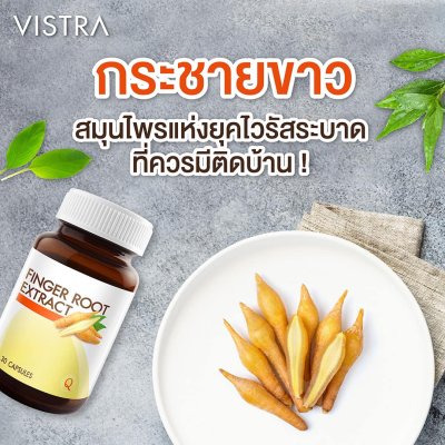 Vistra finger root extract 240mg 30แคปซูล วิสทร้า สารสกัดจากกระชายขาว