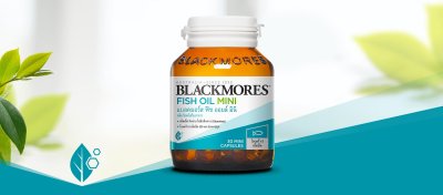 Blackmores odourless fish oil mini 400 แคปซูล แบลคมอร์ส โอเดอร์เลส ฟิช ออยล์ มินิ น้ำมันปลา